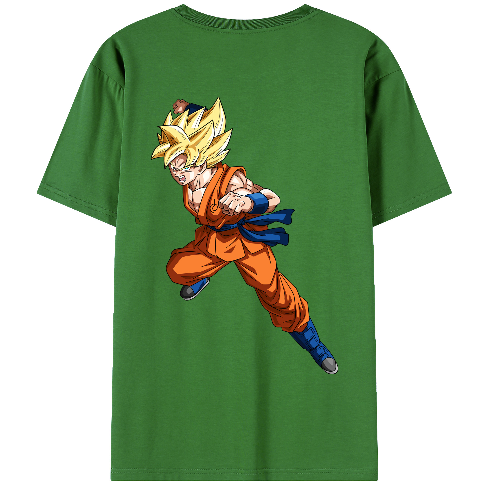 （画像用） ドラゴンボール 孫悟空（そん ごくう）Son Goku カカロット DRAGON BALL Kakarotto レディース半袖Tシャツ(バックプリント)